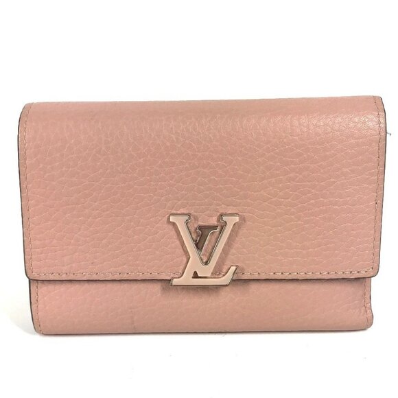 LOUIS VUITTON M62156 Portefeuille Capsine Compact Wallet LV Logo Trifold wallet - Picture 1 of 16